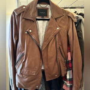 Marc New York brown leather jacket